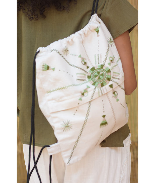 Off White Siwa Embroidered Backpack – Louisa