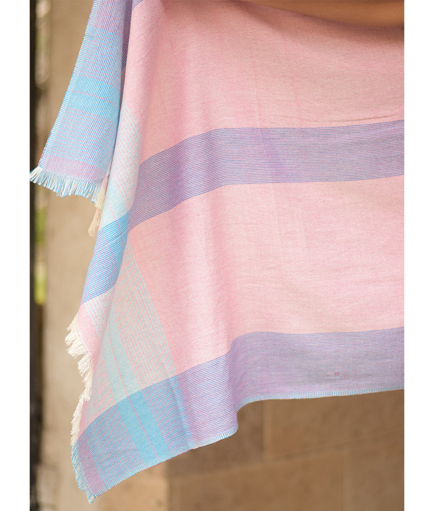 Multicolored Handwoven Viscose/Cotton Shawl handmade in Egypt & available at Jozee Boutique.handmade in Egypt & available at Jozee Boutique.
