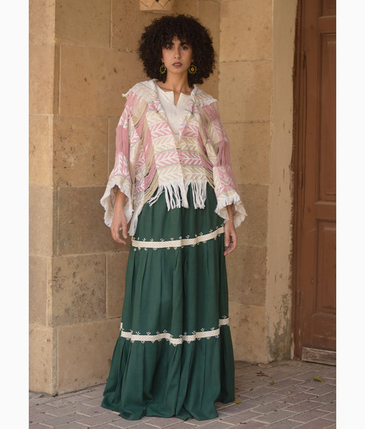 Beige & Pink Cardigan - Gypsy Soul