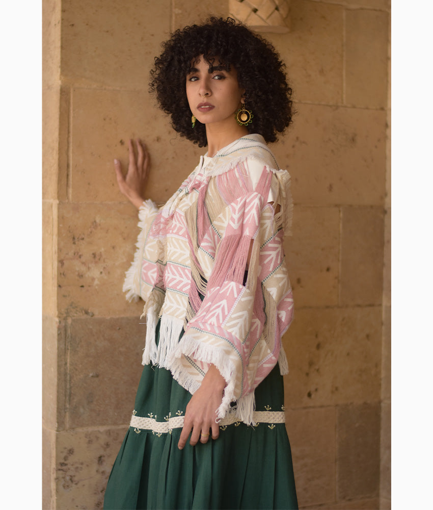 Beige & Pink Cardigan - Gypsy Soul