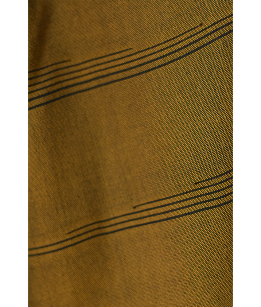Dark Mustard Viscose Cardigan with Hoodie