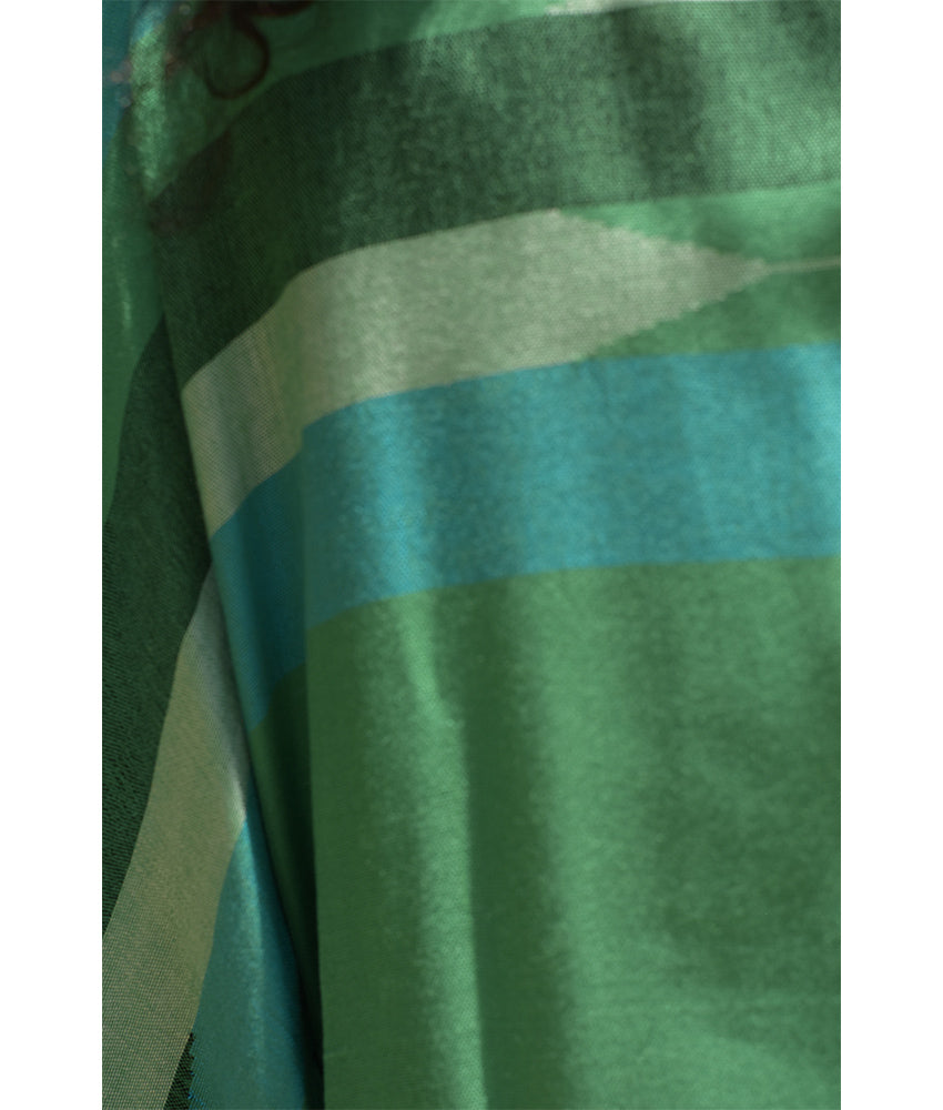 Aqua Green handwoven Egyptian cotton cardigan handmade in Egypt & available at Jozee Boutique.