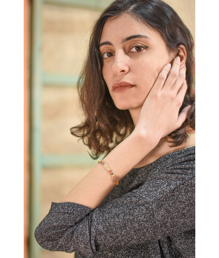Gold Plated Bracelet handmade in Egypt & available at Jozee boutique