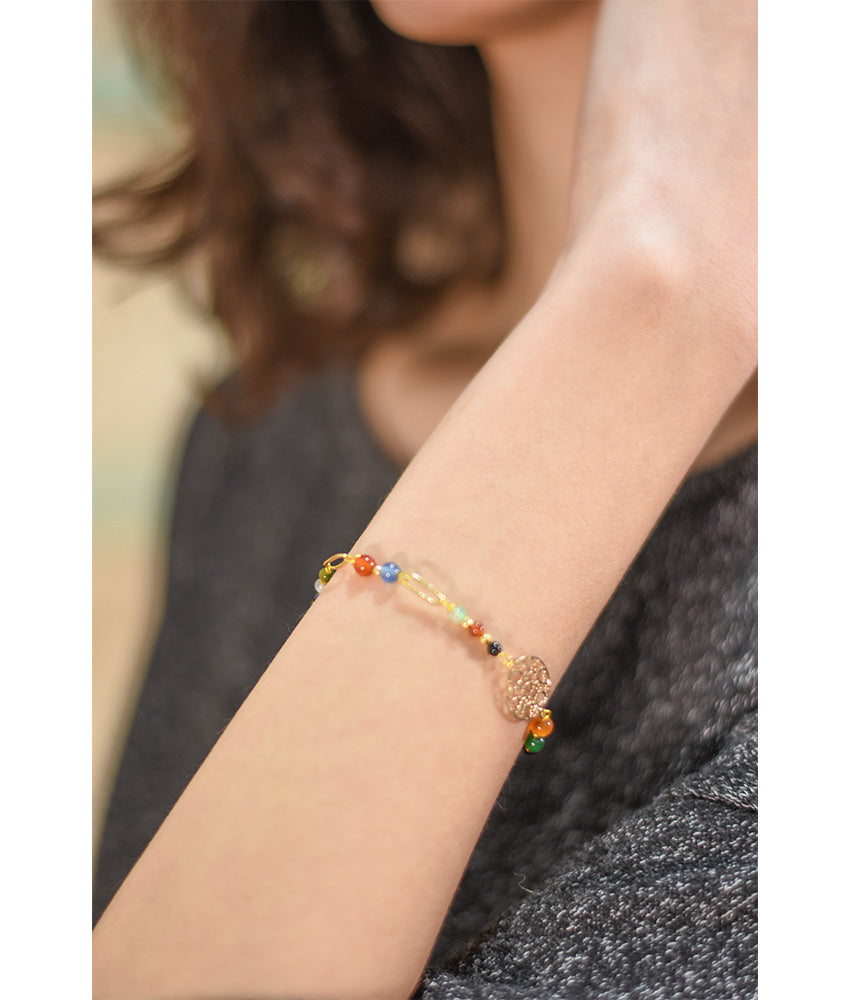 Gold Plated Bracelet handmade in Egypt & available at Jozee boutique