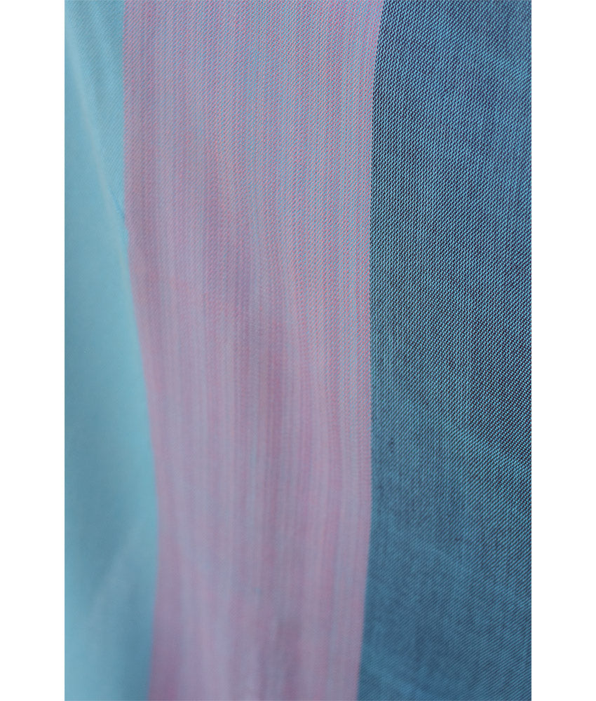 Multicolored Viscose Cardigan with Hoodie