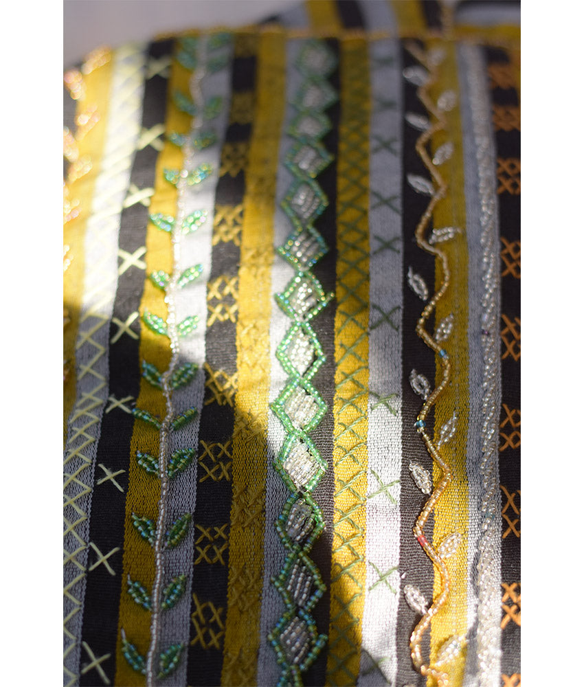 Multicolored Embroidered Saint Catherine Cross Bag handmade in Egypt & available in Jozee boutique