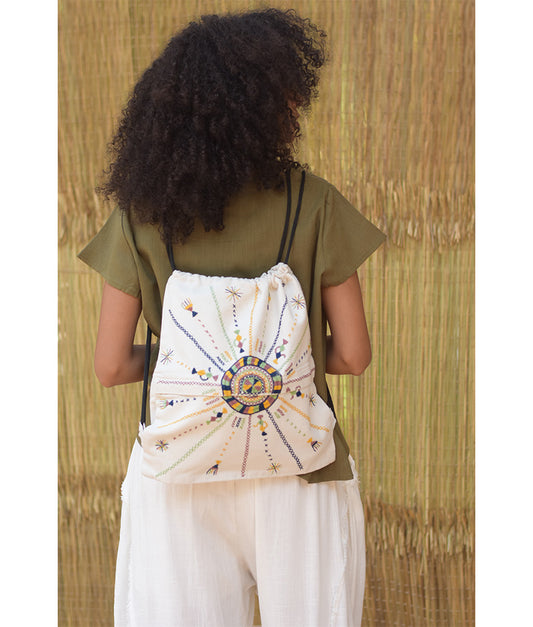 Off White Siwa Embroidered Backpack – Louisa