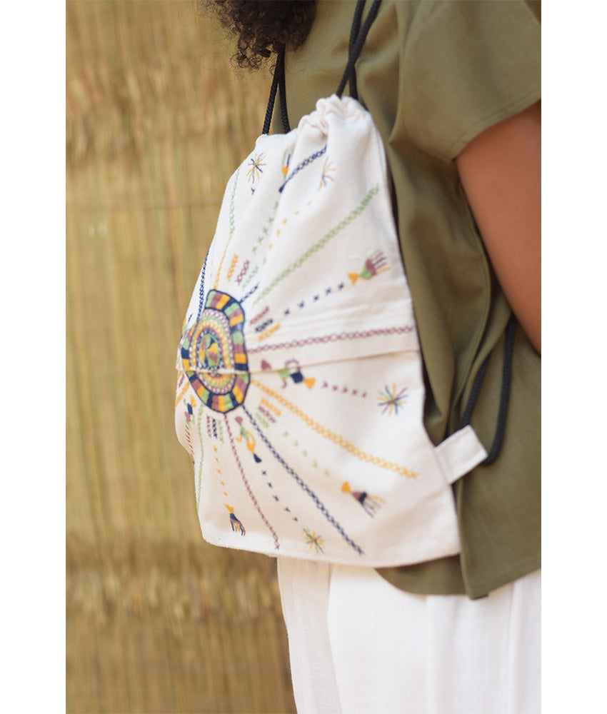 Off White Siwa Embroidered Backpack – Louisa