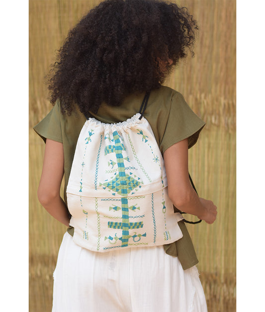 Off White Siwa Embroidered Backpack – Louisa