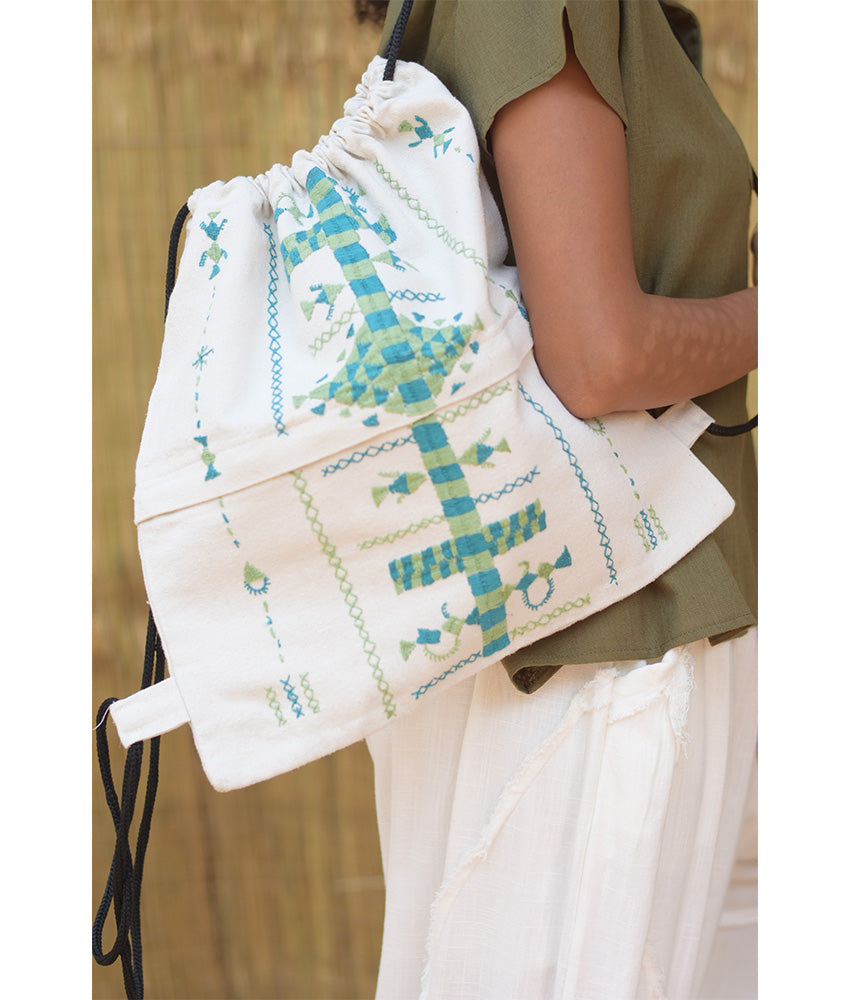 Off White Siwa Embroidered Backpack – Louisa
