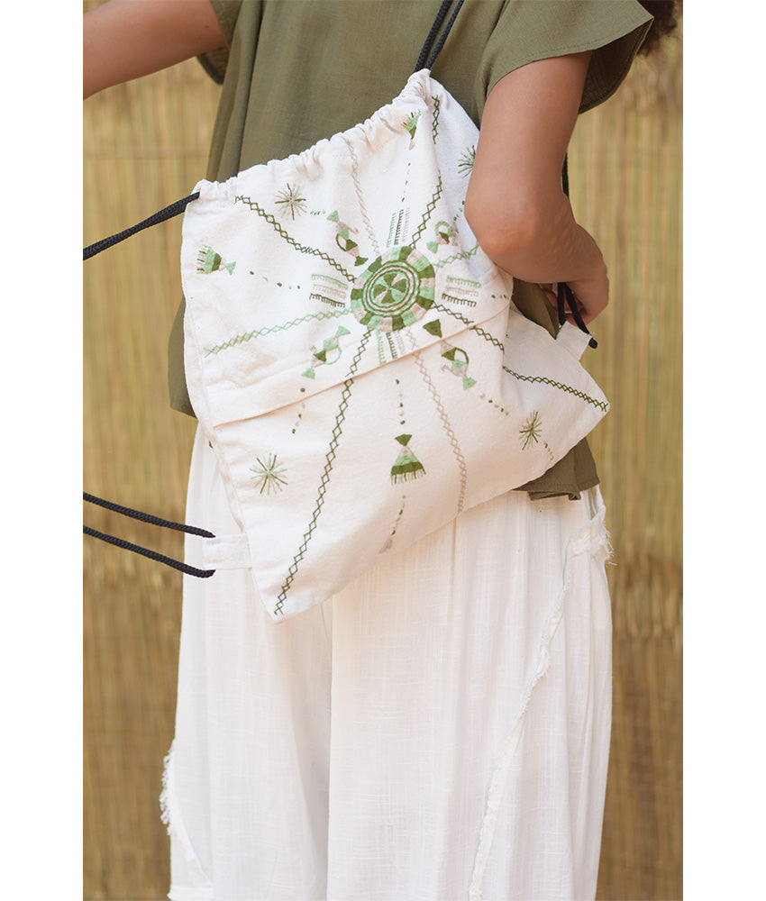Off White Siwa Embroidered Backpack – Louisa