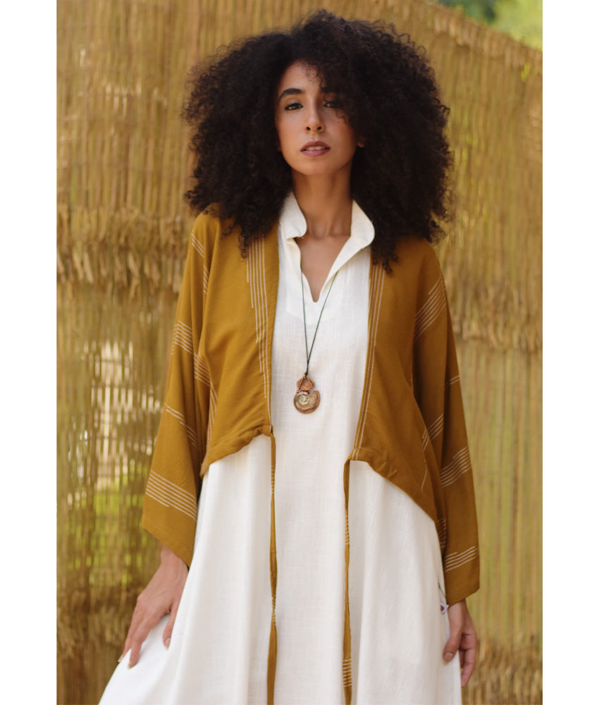 Dark Mustard Viscose Bolero