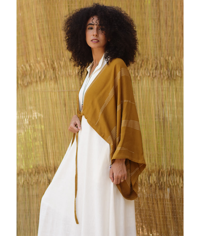Dark Mustard Viscose Bolero