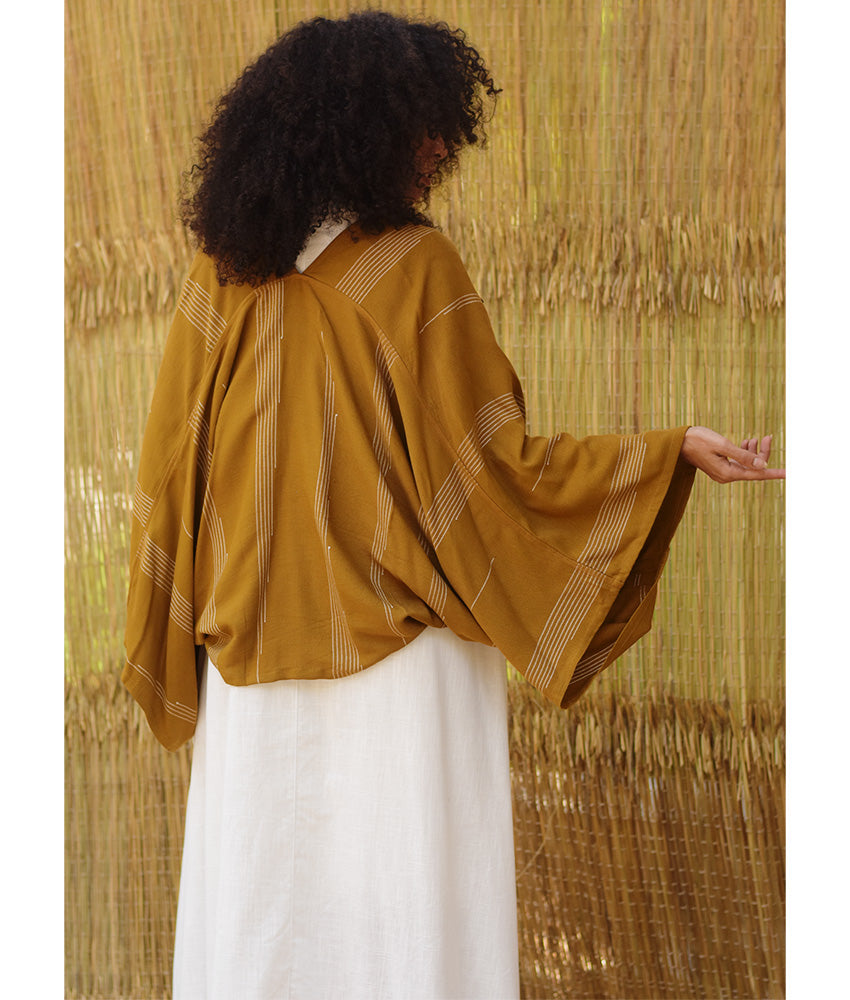 Dark Mustard Viscose Bolero