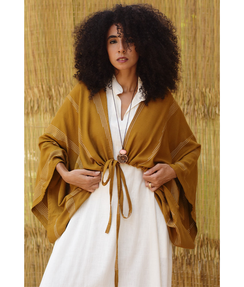 Dark Mustard Viscose Bolero