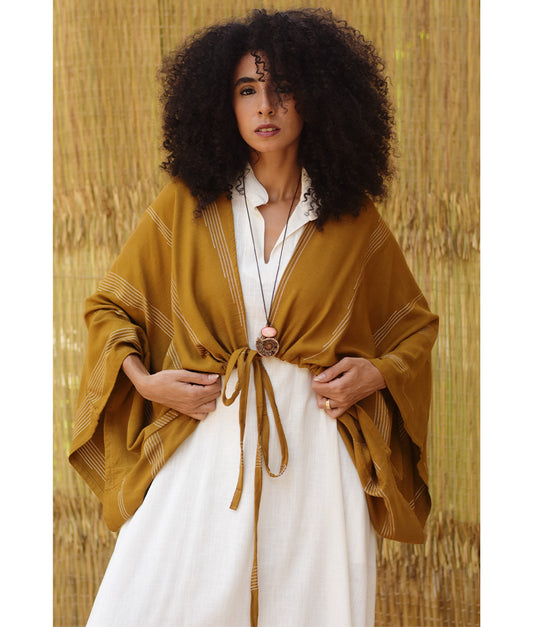 Dark Mustard Viscose Bolero