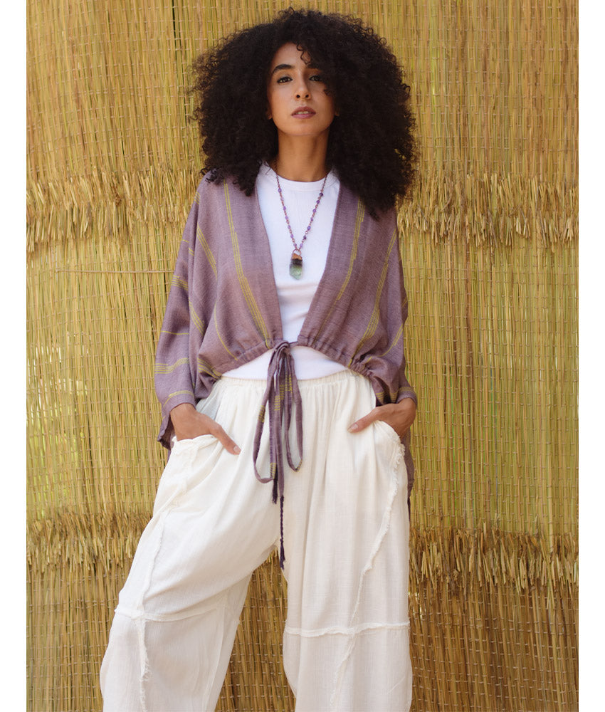 Dusty Mauve Viscose Bolero