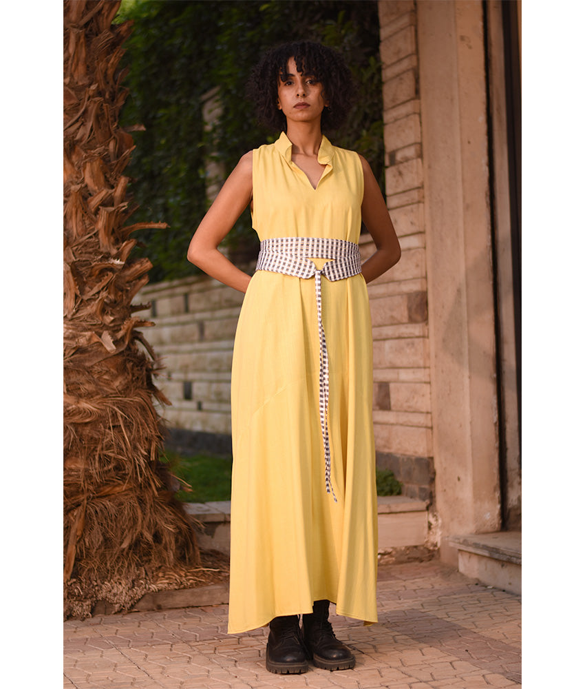 Multicolored Silk & Cotton Loom Woven Double Wrap Belt handmade in Egypt and available at Jozee Boutique