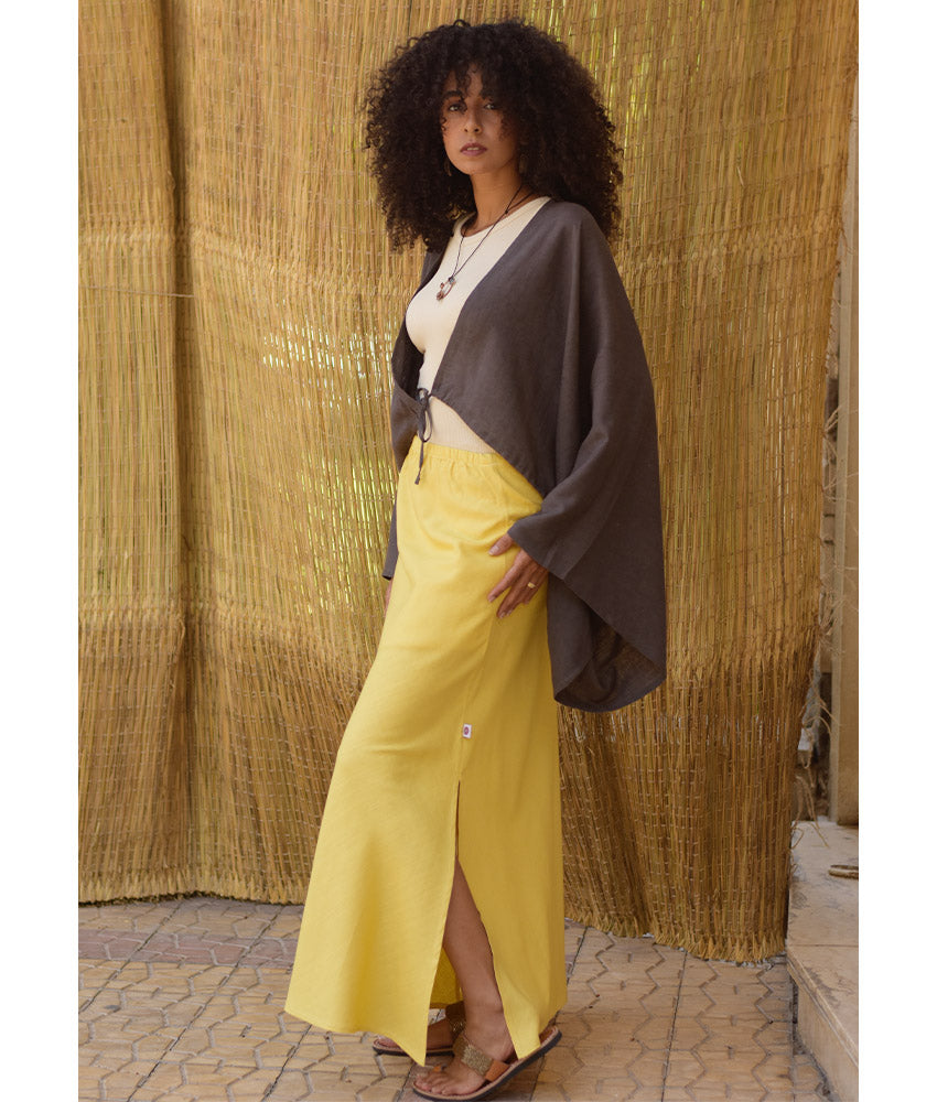 Grey Linen Bolero