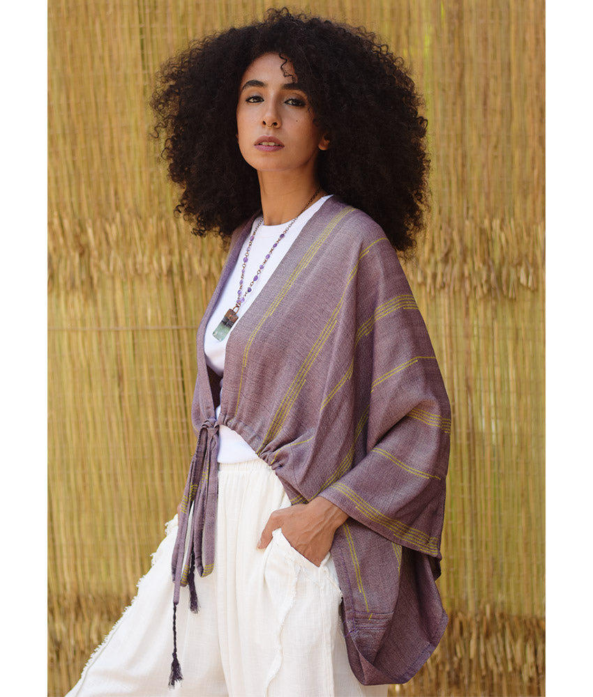 Dusty Mauve Viscose Bolero