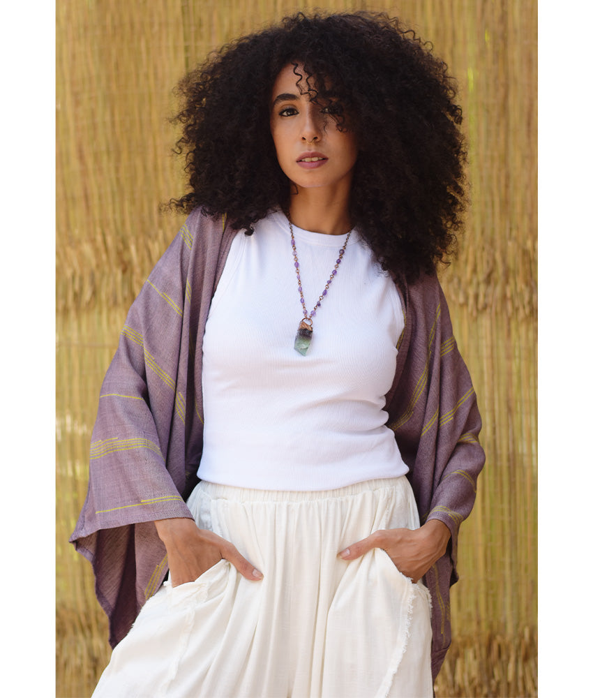 Dusty Mauve Viscose Bolero