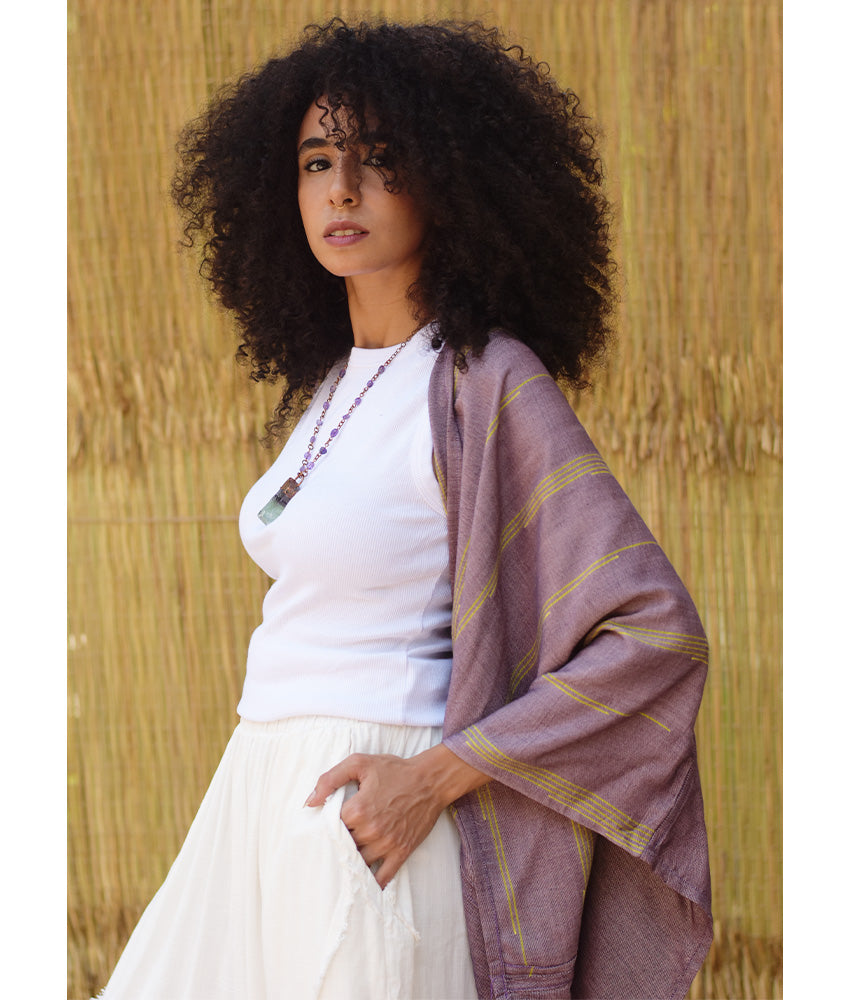 Dusty Mauve Viscose Bolero