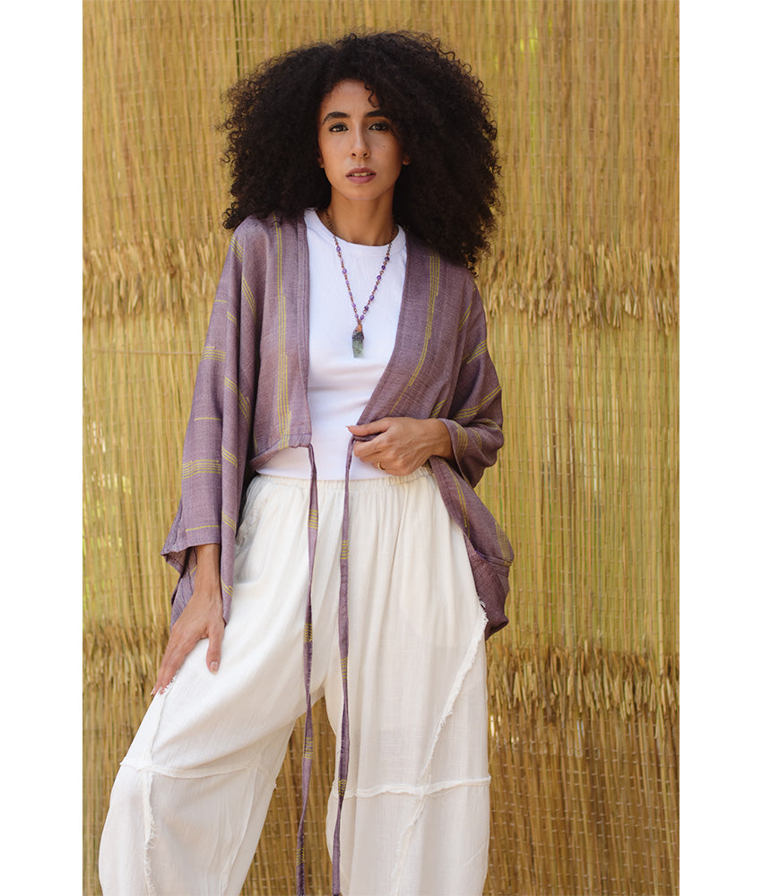 Dusty Mauve Viscose Bolero