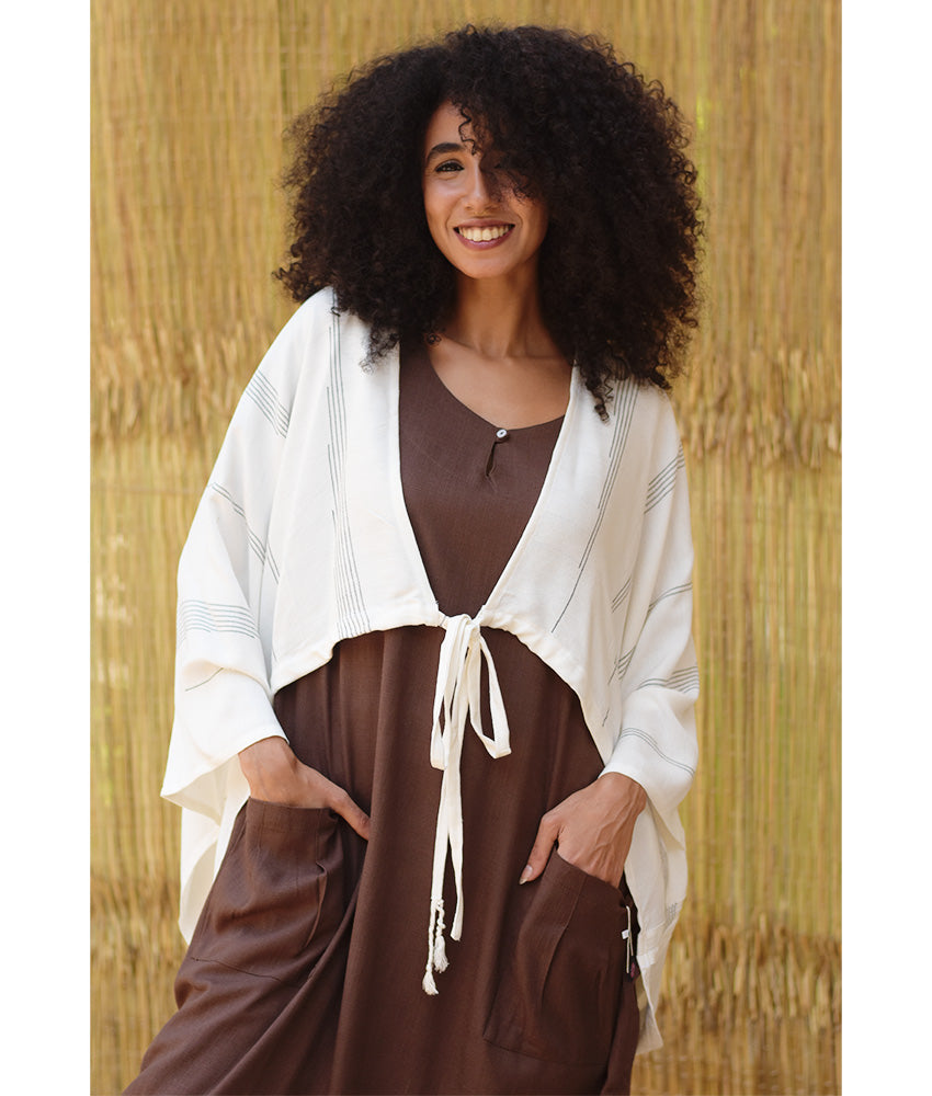 White Viscose Bolero