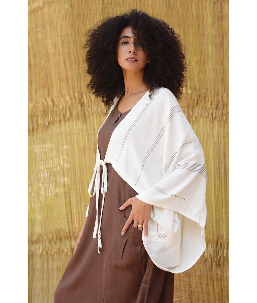 White Viscose Bolero