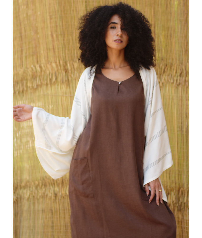 White Viscose Bolero