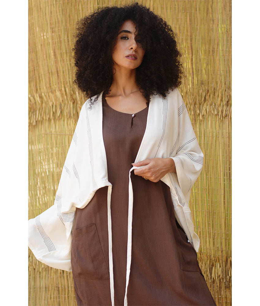 White Viscose Bolero