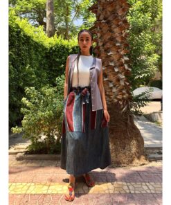 Multicolored Viscose Skirt handmade in Egypt & available in Jozee boutique